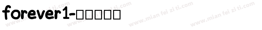 forever1字体转换