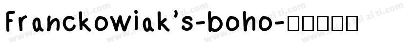 Franckowiak’s-boho字体转换