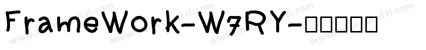 FrameWork-W7RY字体转换