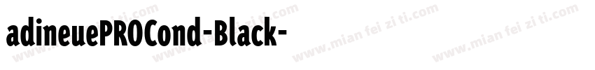 adineuePROCond-Black字体转换