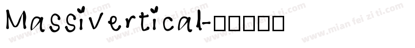 Massivertical字体转换
