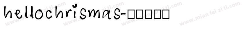 hellochrismas字体转换
