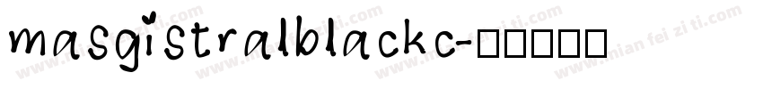 masgistralblackc字体转换