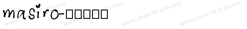 masiro字体转换