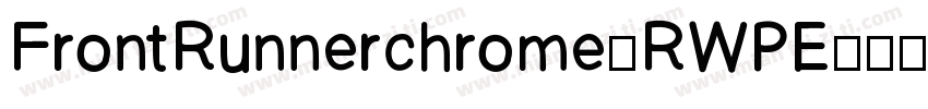 FrontRunnerchrome-RWPE字体转换