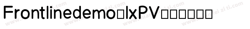 Frontlinedemo-lxPV字体转换