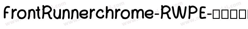 FrontRunnerchrome-RWPE字体转换