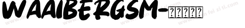 waaibergSM字体转换