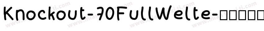 Knockout-70FullWelte字体转换