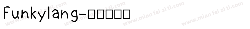 Funkylang字体转换