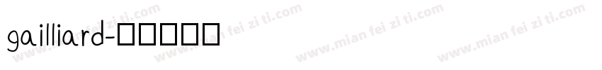 gailliard字体转换