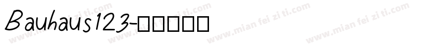 Bauhaus123字体转换