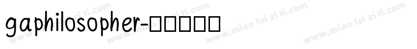 gaphilosopher字体转换