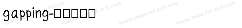 gapping字体转换