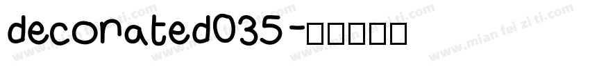 decorated035字体转换