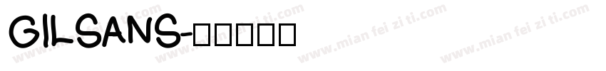 GILSANS字体转换