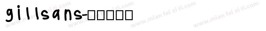 gillsans字体转换