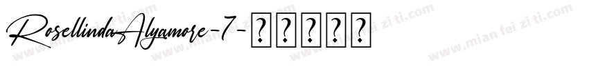 RosellindaAlyamore-7字体转换