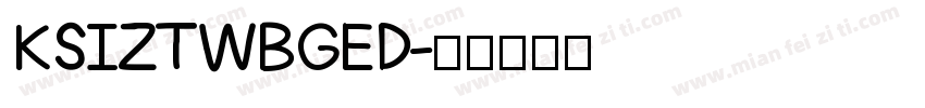 KSIZTWBGED字体转换