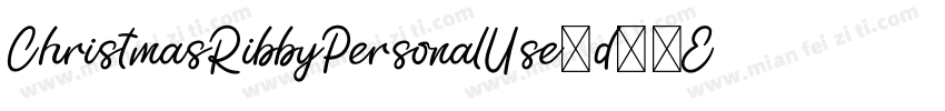 ChristmasRibbyPersonalUse-d99EK字体转换