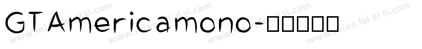 GTAmericamono字体转换