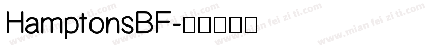 HamptonsBF字体转换