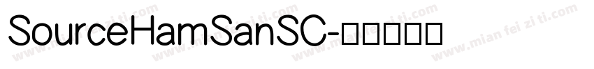 SourceHamSanSC字体转换