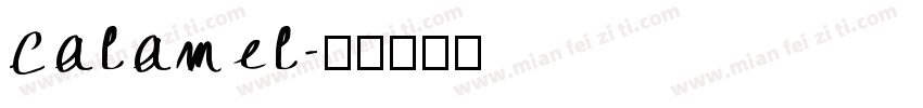 calamel字体转换