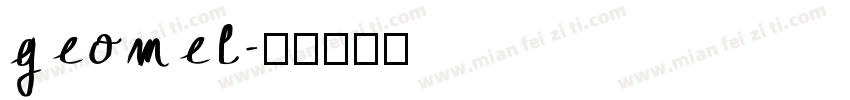 geomel字体转换