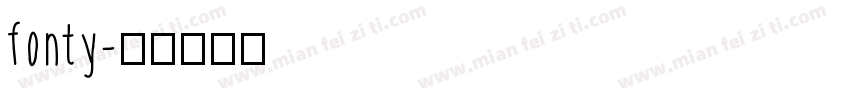 fonty字体转换