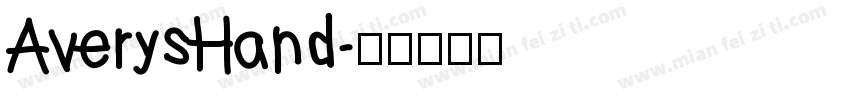 AverysHand字体转换