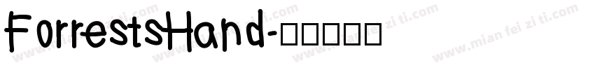 ForrestsHand字体转换