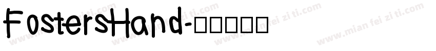 FostersHand字体转换
