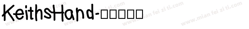 KeithsHand字体转换