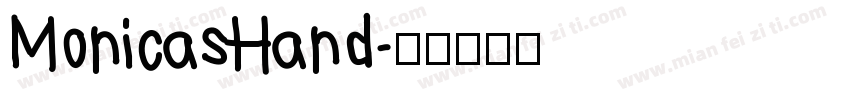 MonicasHand字体转换