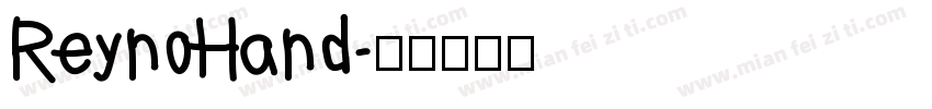 ReynoHand字体转换