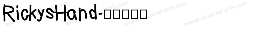 RickysHand字体转换
