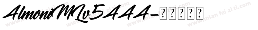 AlmoniMLv5AAA字体转换