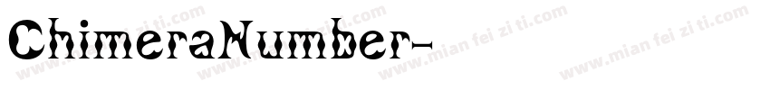 ChimeraNumber字体转换