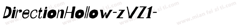 DirectionHollow-zVZ1字体转换