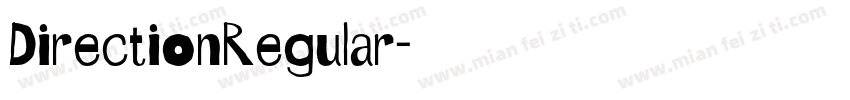 DirectionRegular字体转换