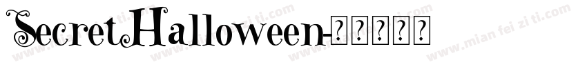 SecretHalloween字体转换