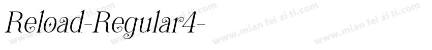 Reload-Regular4字体转换