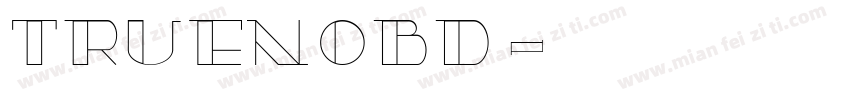 TRUENObd字体转换