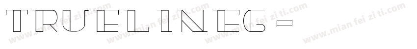 TrueLineG字体转换