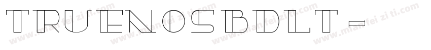 TruenoSBdlt字体转换