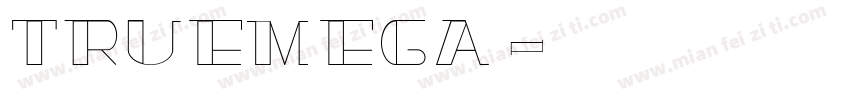 truemega字体转换