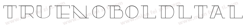 truenoboldltalic字体转换