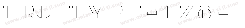 truetype-178字体转换
