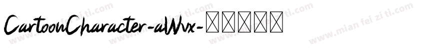 CartoonCharacter-aWvx字体转换